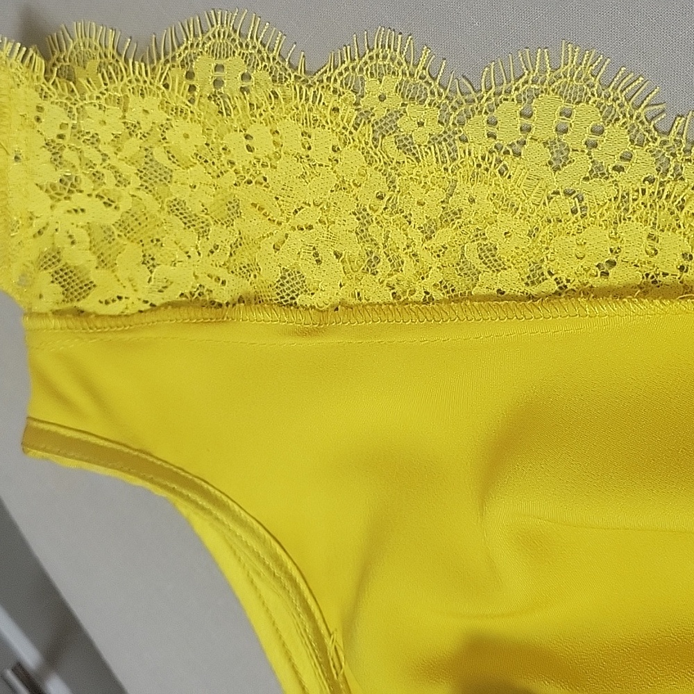 FUTURE COLLECTIVE WOMEN'S YELLOW MAXI SLIP DRESS SIZE M - Picture 12 of 13
